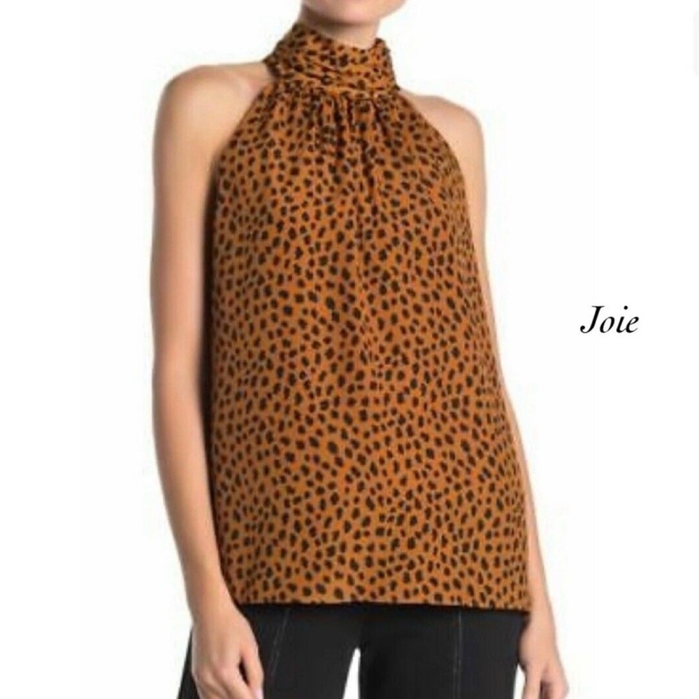 Joie Erola Women's Halter Top in Leopard Print
